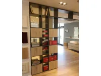 Libreria passante Scavolini in laminato opaco prezzo Outlet