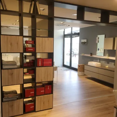 Libreria passante Scavolini in laminato opaco prezzo Outlet