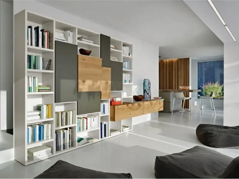 Libreria M5c53 libreria modo stile design di Sangiacomo scontata del 25%