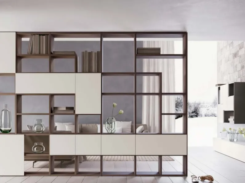 Libreria Time stile moderno Time di Marka scontata