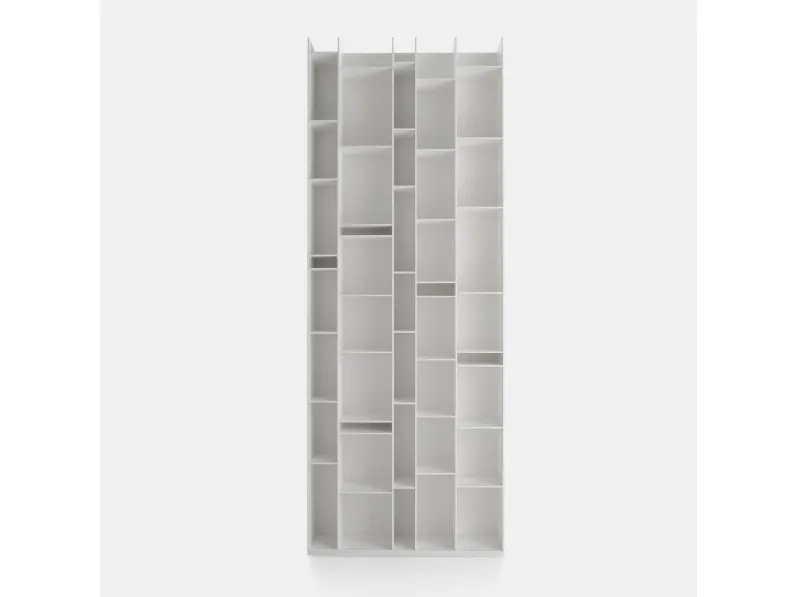 Libreria Mdf in laccato opaco Mdf random a prezzo Outlet