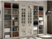 Libreria modello Virginia in legno frassino bianco Su Misura personalizzabile 