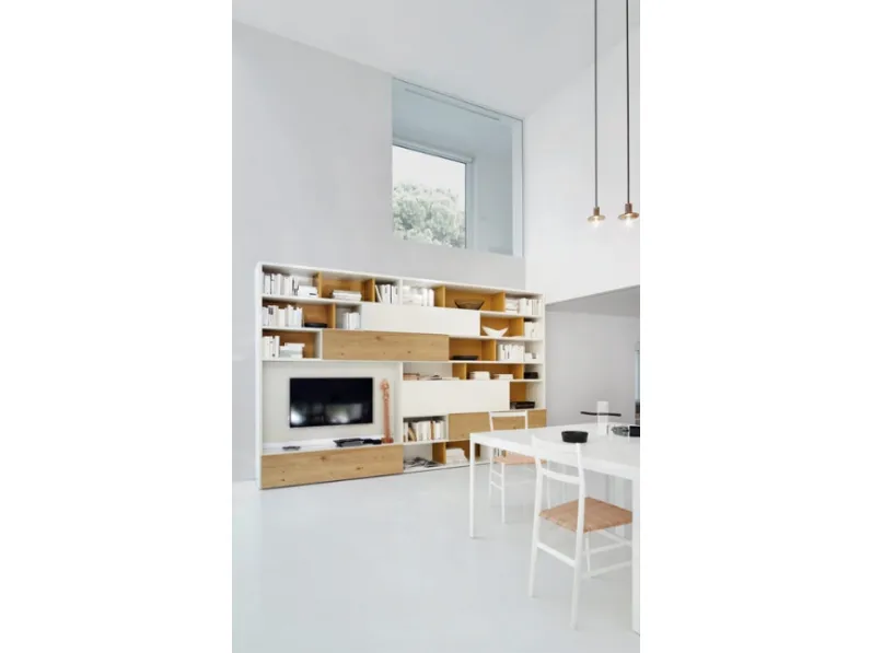 Libreria Modo stile design di Sangiacomo scontata del 25%