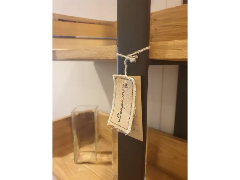 Libreria Nature design in legno a prezzo Outlet