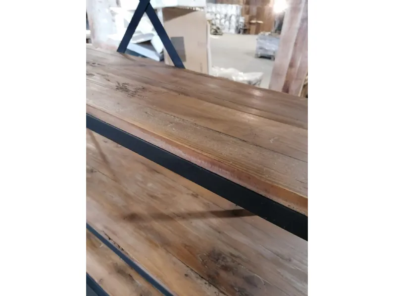 Libreria Collezione esclusiva in legno scontata -44%: scopri Libreria industrial c/scala