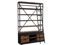 Libreria Parete libreria industrial maxi Outlet etnico con uno sconto del 36%