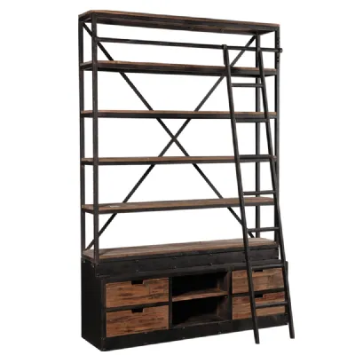 Libreria Parete libreria industrial maxi Outlet etnico con uno sconto del 36%