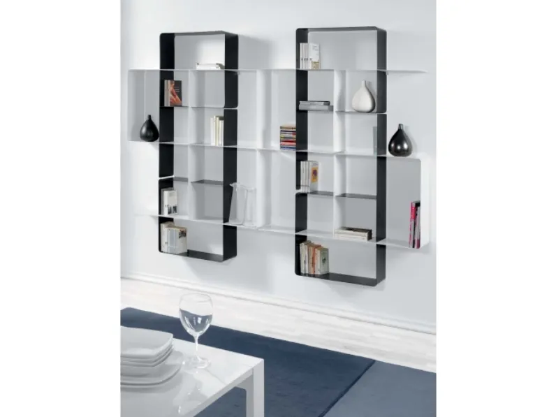 Libreria Mondrian stile design di Pezzani scontata
