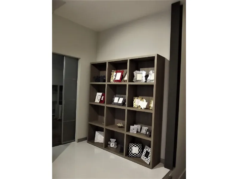 Libreria S75 in laminato materico a prezzo Outlet