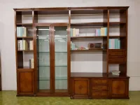 Libreria TRESOR di Bizzotto in legno noce nazionale massello