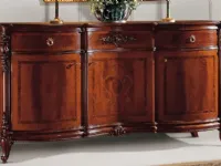 Madia Artigianale Mobile credenza intagliata mod.ducale scontata del 35% PREZZI OUTLET