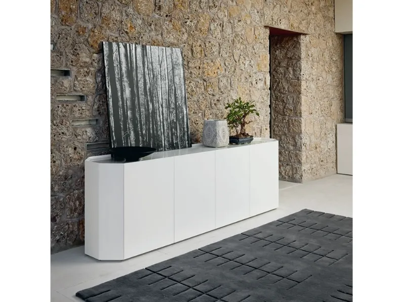 Madia di Cattelan italia in laminato opaco Chelsea in Offerta Outlet