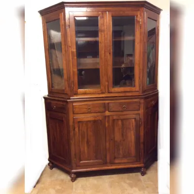 Madia Cristalliera  Artigianale in legno a prezzo Outlet