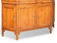 Madia Cristalliera legno vecchio Artigianale in stile classico a prezzo scontato