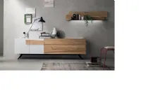 Madia design  in legno di rovere con piedini in metallo PREZZI OUTLET