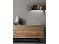 Madia design  in legno di rovere con piedini in metallo PREZZI OUTLET