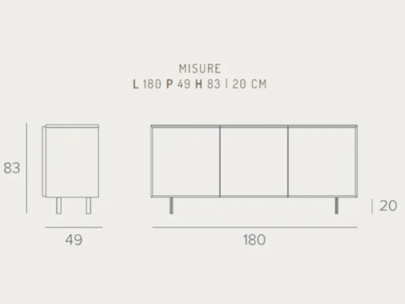 Madia Giunone Target point in laminato materico a prezzo scontato