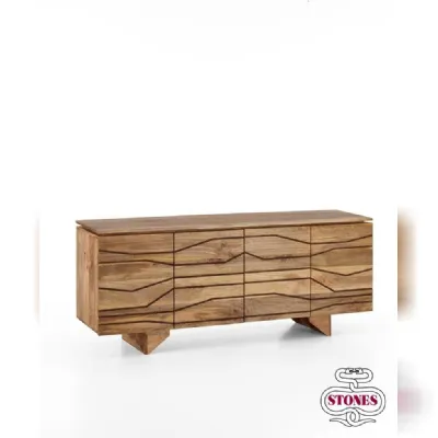 Madia in legno stile design modello Chitra by Stones