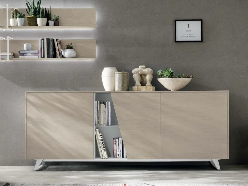 Madia di Tomasella in laminato materico Diagonal variante a in Offerta Outlet
