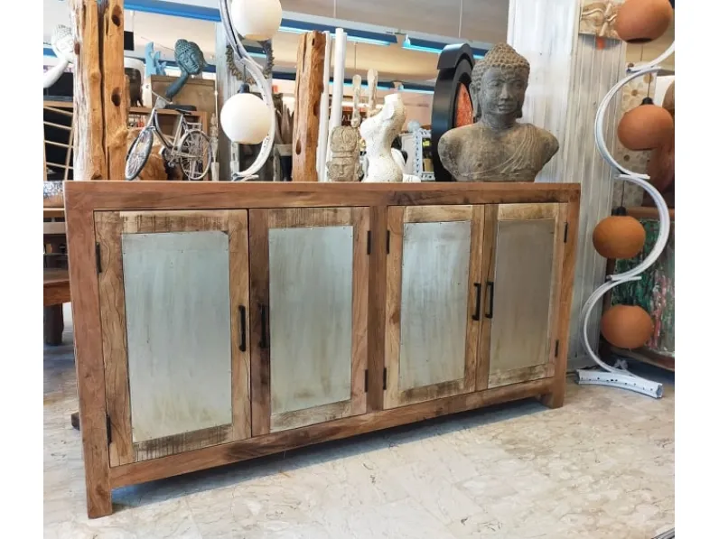 Madia Industrial Artigianale in legno in Offerta Outlet