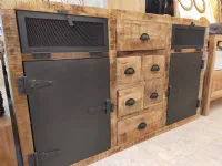 Madia Industrial legno riciclato&ferro Artigianale OFFERTA OUTLET