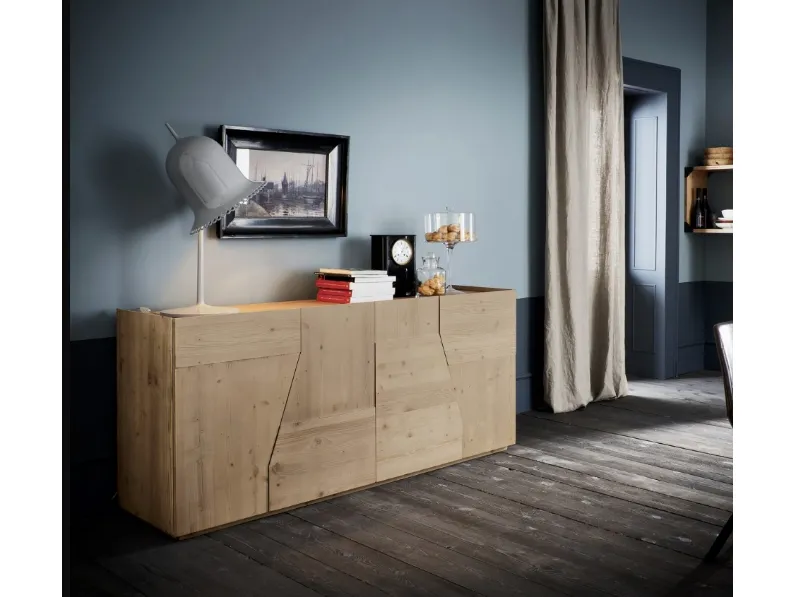 Madia Legno Massello di abete Alta corte in stile design Offerta a prezzi Outlet