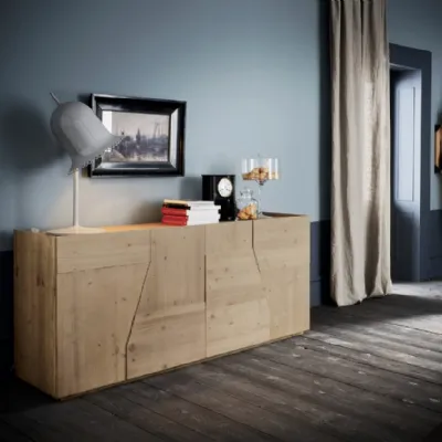 Madia Legno Massello di abete Alta corte in stile design Offerta a prezzi Outlet
