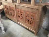 Madia Orientale teak riciclato Artigianale in legno a prezzo scontato