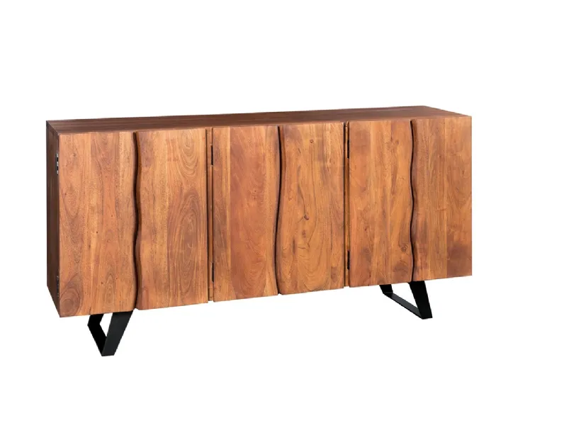 Madia Outlet etnico in legno Credenza retro' india in vero legno in offerta  a prezzo scontato