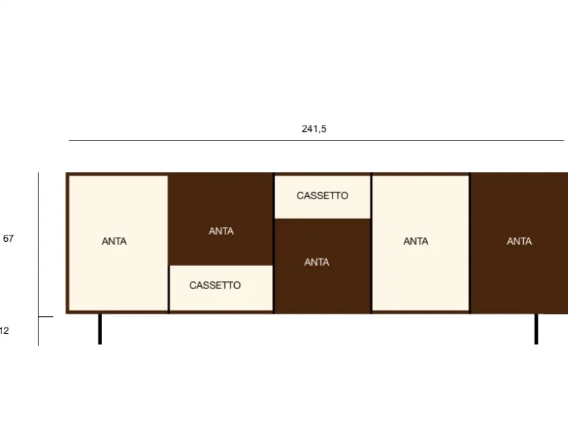 Madia Sangiacomo in legno Incontro in Offerta Outlet