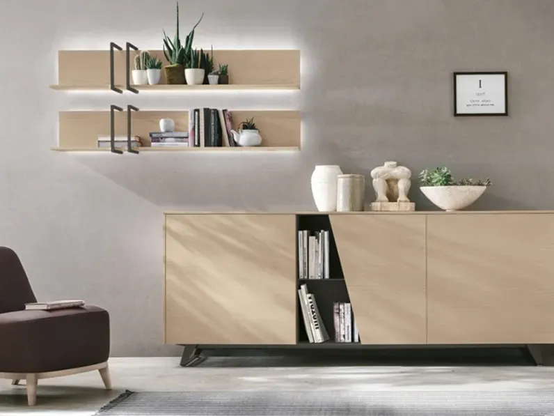 Mobile soggiorno modello Madia diagonal di Tomasella a prezzo scontato