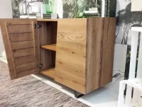 Madia Unika: credenza 4 ante il legno stile industriale-contemporaneo a prezzo scontato