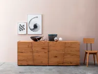Madia Unika: credenza 4 ante il legno stile industriale-contemporaneo a prezzo scontato