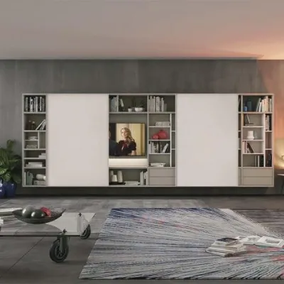 Parete attrezzata Vitalyty system Colombini casa in stile design a prezzo scontato