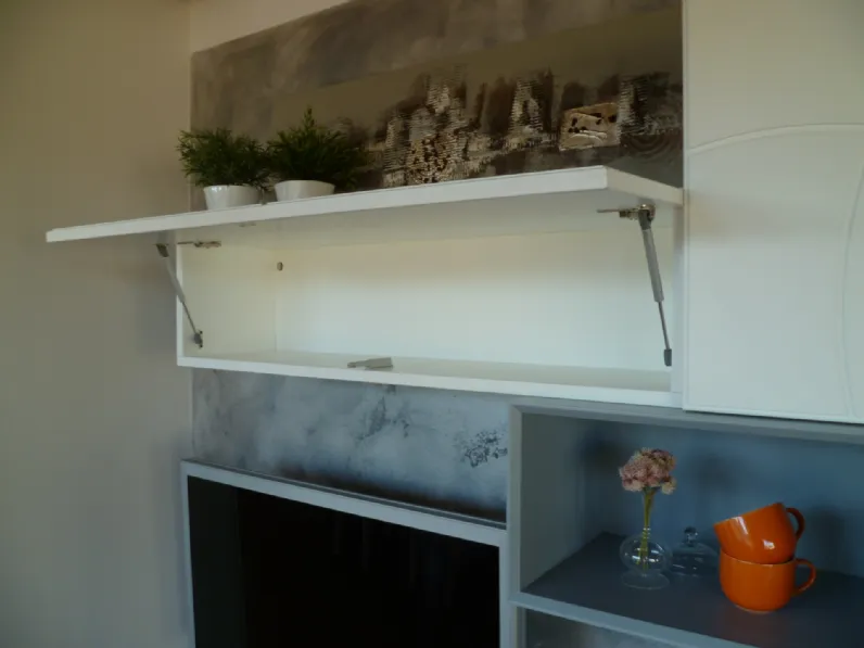 Parete attrezzata Decor Artigianale in stile design a prezzo ribassato