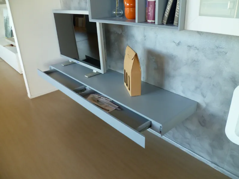 Parete attrezzata Decor Artigianale in stile design a prezzo ribassato