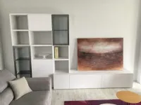 Parete attrezzata Parete tv santa lucia olmo gesso Santalucia in stile moderna a prezzo scontato