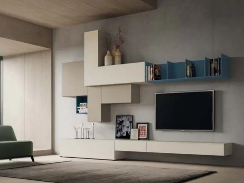 Mobile componibile di Tomasella in laccato opaco Skt42 in Offerta Outlet