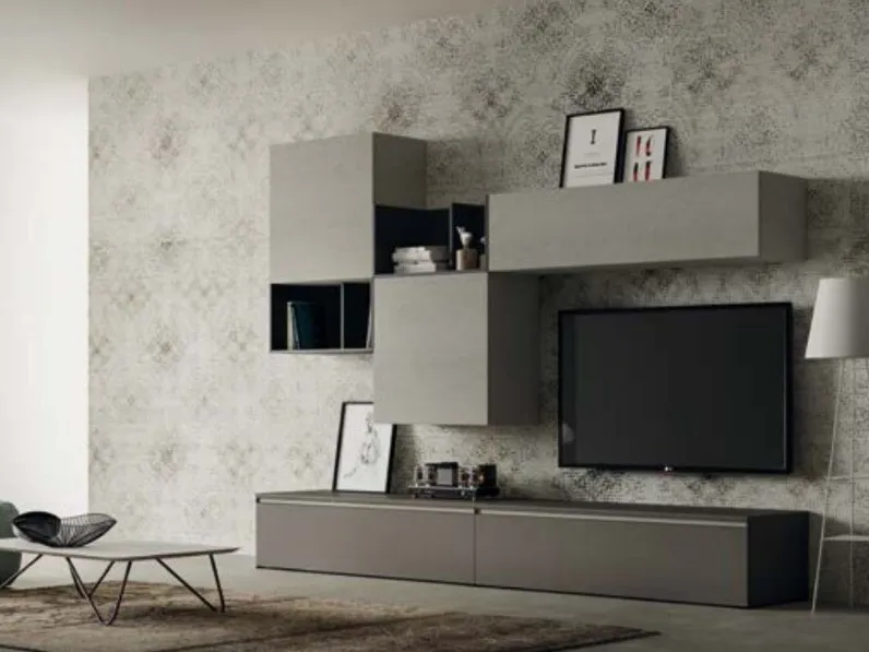 Mobile componibile di Tomasella in laminato materico Skt11 in Offerta Outlet