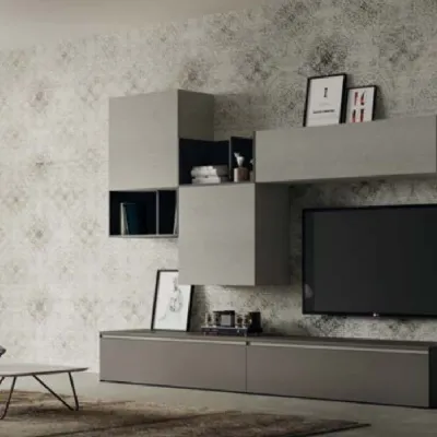 Mobile componibile di Tomasella in laminato materico Skt11 in Offerta Outlet