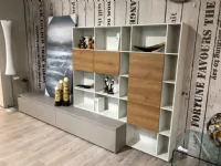 Mobile componibile in stile design Novamobili in laminato materico Offerta Outlet