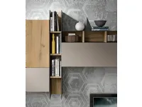 Mobile componibile Siloma in laccato opaco Living space 05 a prezzo scontato