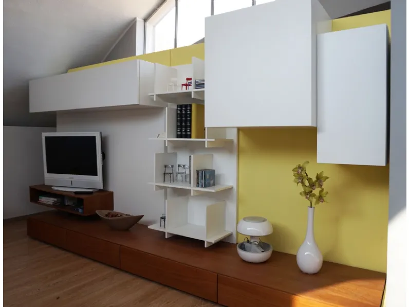 Parete attrezzata Soggiorno presotto mod. modus  Presotto in stile moderna a prezzo scontato