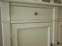 Mobile ingresso in legno stile classico shabby chic bianco Artigianale