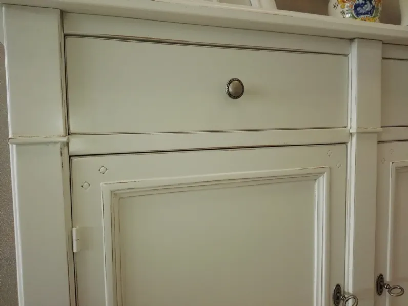 Mobile ingresso classico modello Credenza shabby chic bianca di Artigianale a prezzi outlet
