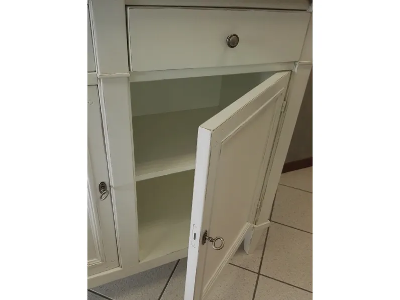 Mobile ingresso classico modello Credenza shabby chic bianca di Artigianale a prezzi outlet