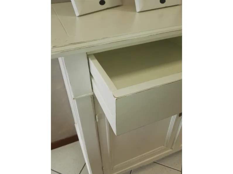 Mobile ingresso classico modello Credenza shabby chic bianca di Artigianale a prezzi outlet