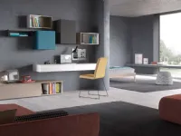 Parete attrezzata Day collection Mab in laminato materico in Offerta Outlet
