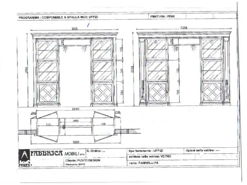Parete attrezzata di Faber mobili Uffizi SCONTO 59%