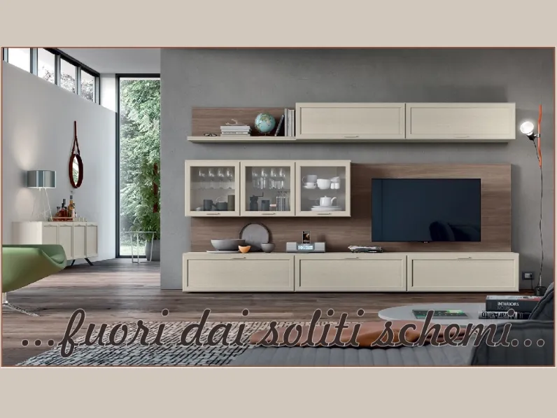Composizione per la zona giorno modello Gardenia di Maronese acf a prezzo Outlet